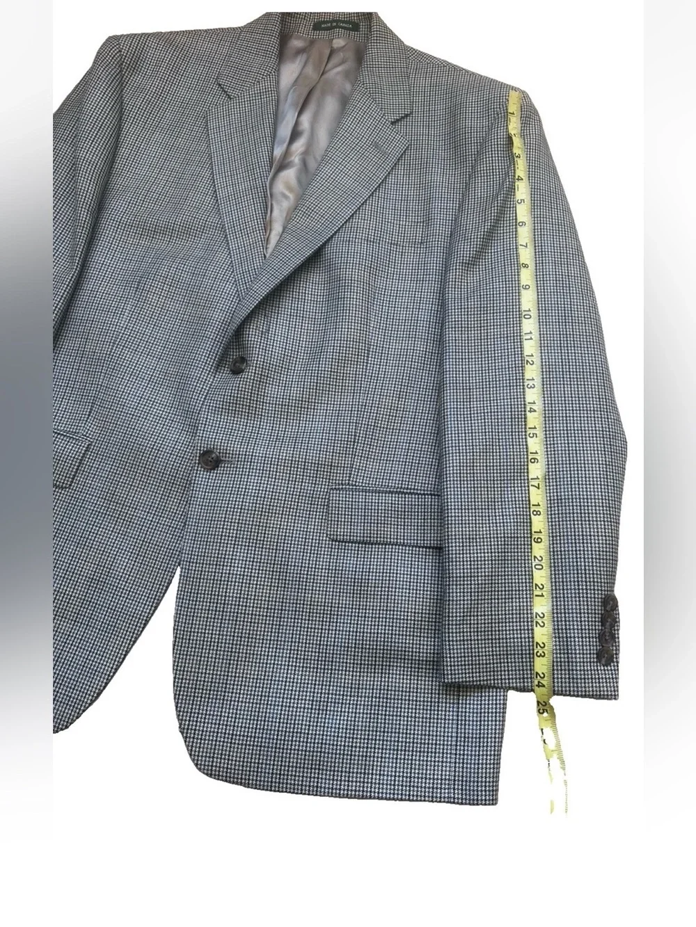 Ralph Lauren Men’s Sport Coat 44R Silk Wool Blend Multicolor Micro Check Canada